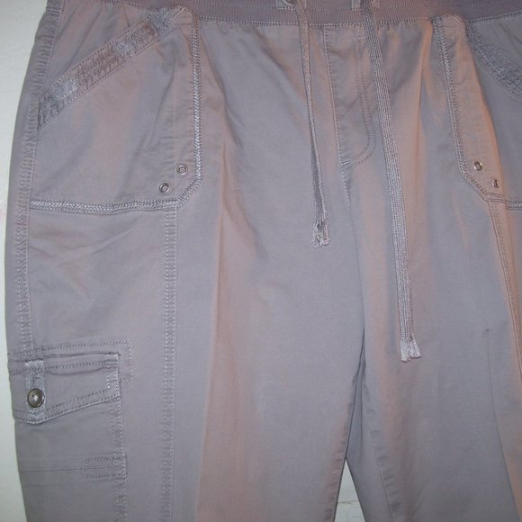 Westport Grey Cotton Blend Cargo Pants Size XL - Picture 5 of 13